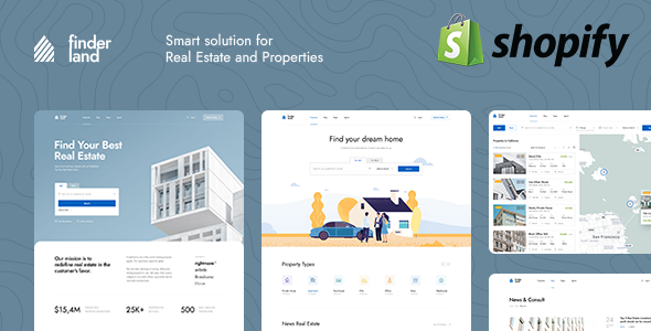 Finderland – Real Estate Sale and Rental Shopify 3.0 Theme